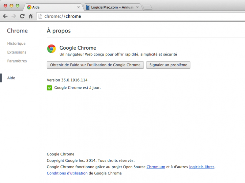 Google Chrome 35